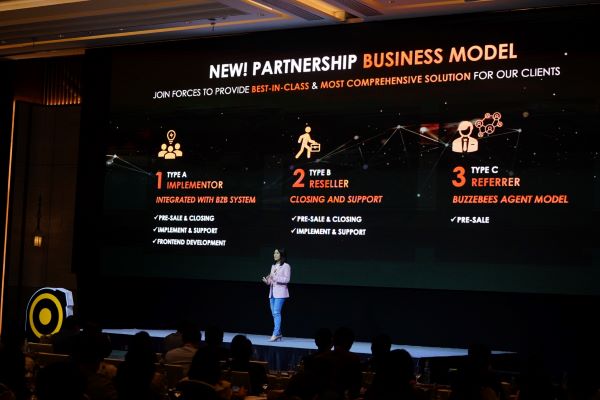 BUZZEBEES ประกาศแผนธุรกิจใหม่ สร้าง Ecosystem CRM & Digital Engagement พร้อมขยายธุรกิจด้าน HR Solution 3 BUZZEBEES ประกาศแผนธุรกิจใหม่ สร้าง Ecosystem CRM & Digital Engagement ใหญ่ที่สุดใน Southeast Asia หลังเติบโตต่อเนื่อง 11 ปี เดินหน้าบุกต่างประเทศเต็มรูปแบบ ปักหมุด! ปี 2024 เข้า IPO ตลาดหลักทรัพย์