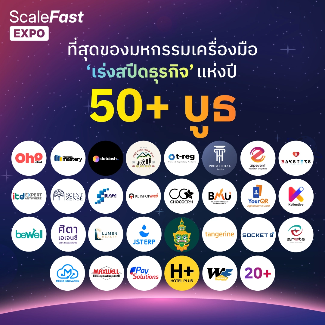 Future Trends ชวนร่วมงาน SCALE FAST Business Accelerator Summit & Expo 2025