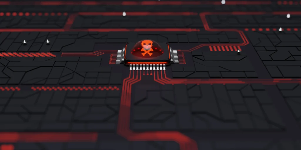 background computer insecurity hacking 3d illustration
