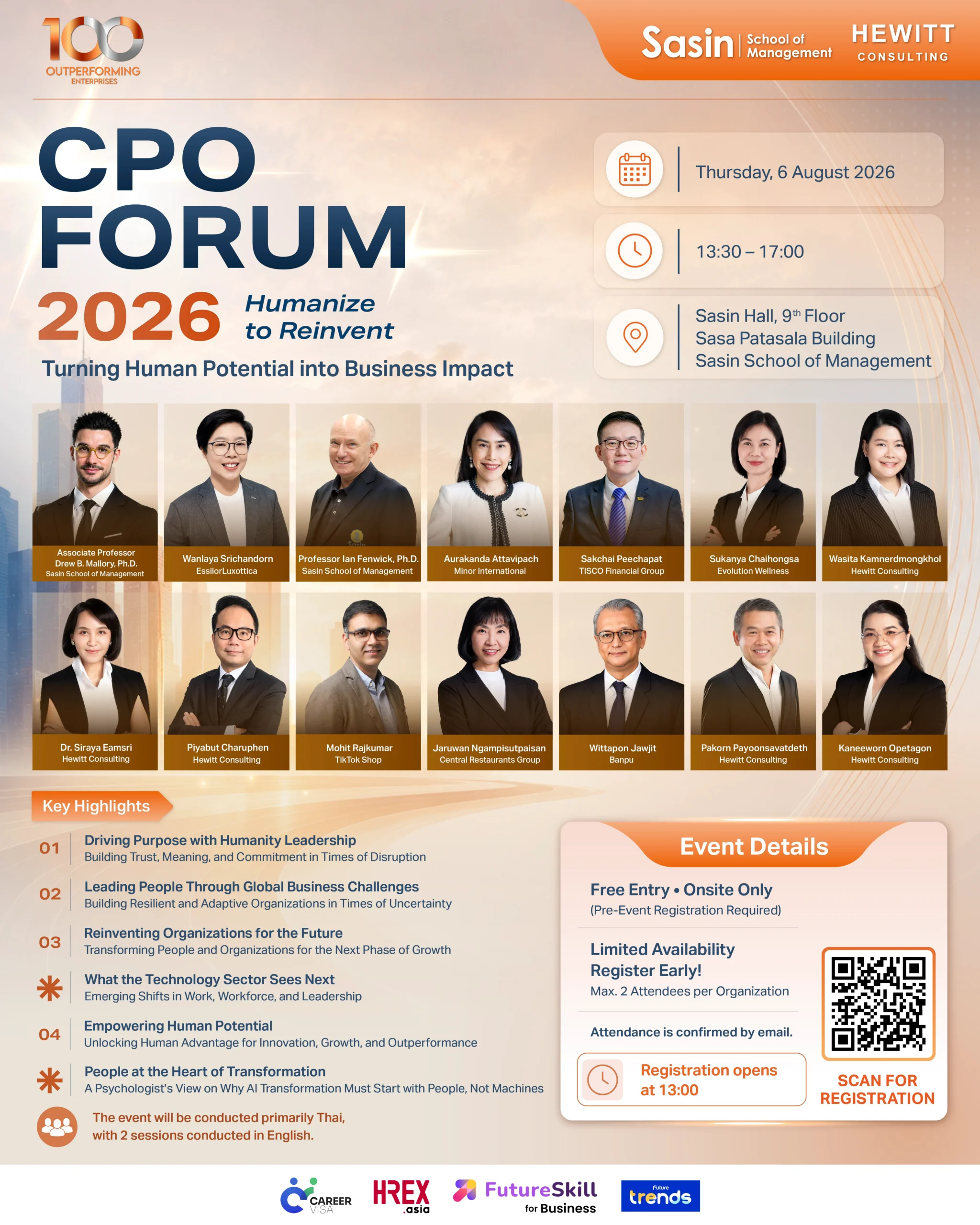 กลับมาอีกครั้งกับ CPO Forum 2026 เวทีแห่งปีสำหรับ Chief People Officers 1 CPO Forum 2026